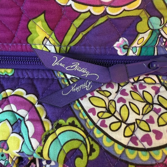 Vera Bradley Heather Purple Paisley Weekender Bag - Picture 4 of 8